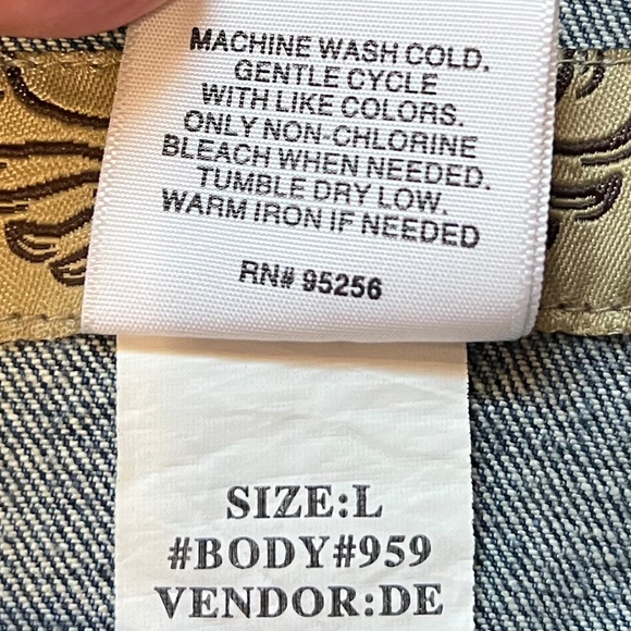 Hint Jeans Denim Jacket Size Large - Picture 3 of 13